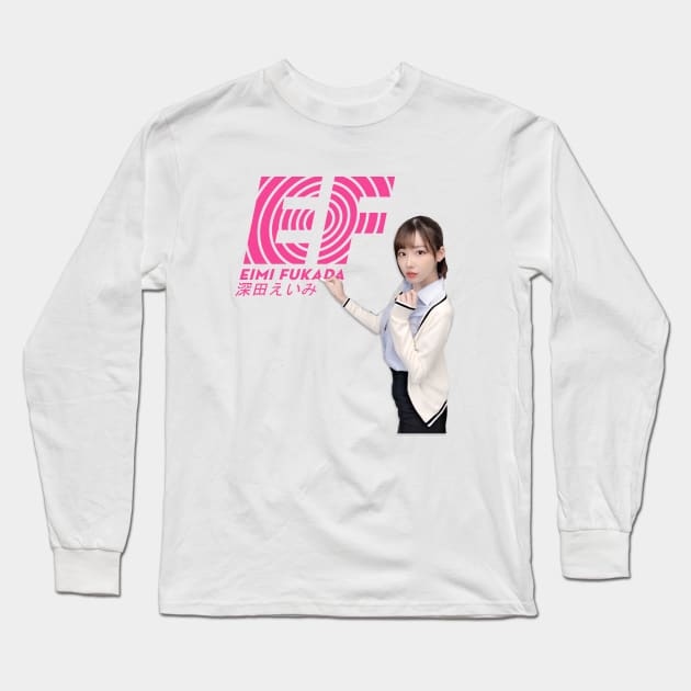 Eimi Fukada parody shirt English First Long Sleeve T-Shirt by kaitokid